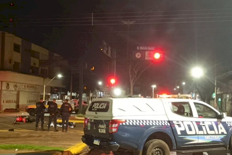 Colisão na região central de Dourados termina com m#rte de motociclista 