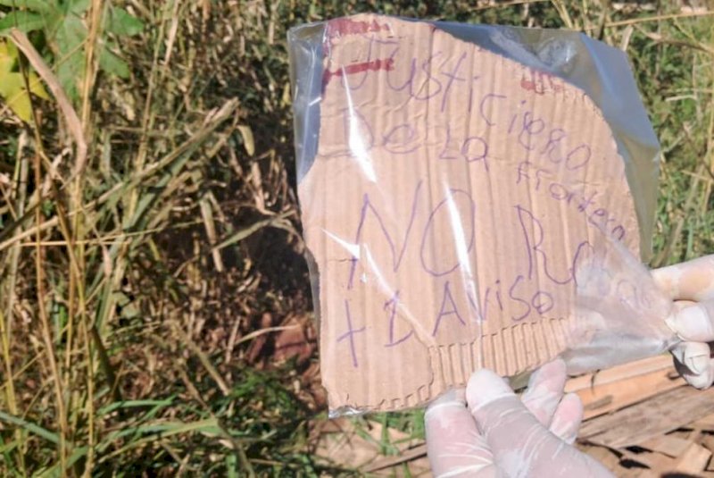 Justiceiros da Fronteira deixaram bilhete ao lado de corpo de mulher decaptada em Pedro Juan