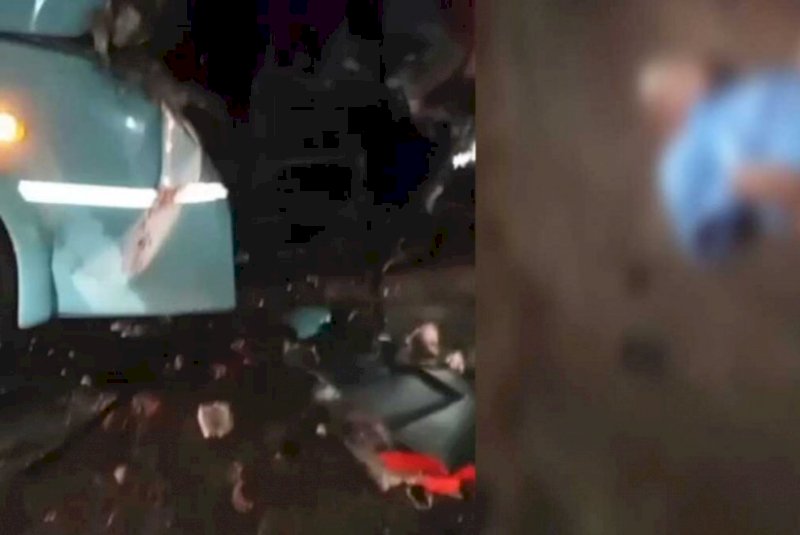 Passageiro morre e vários ficam feridos em batida entre ônibus e caminhão na fronteira (vídeo)