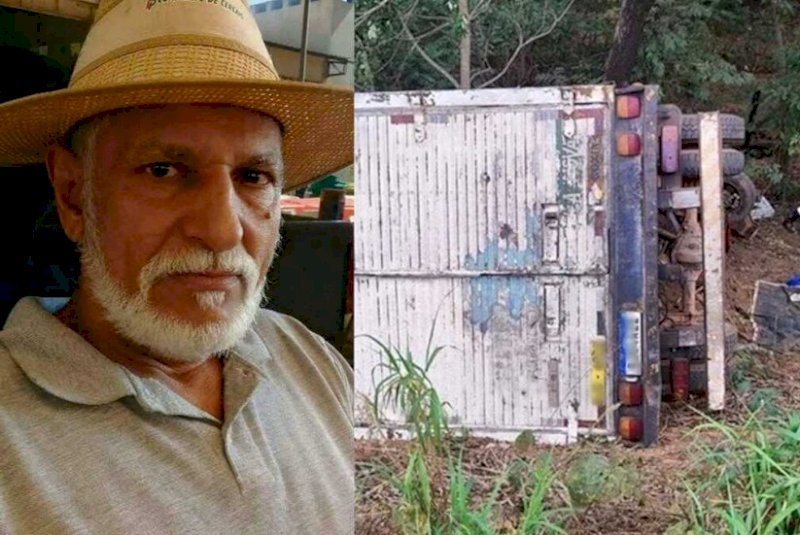 Empresário bate caminhão em árvore e morre na BR-163, entre Coxim e Rio Verde