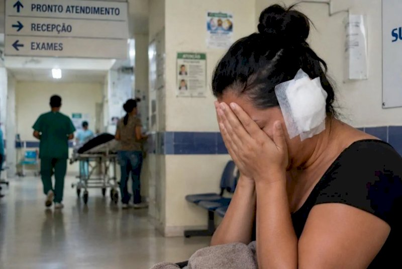 Mulher tem parte da orelha decepada com facão por atual de ex no Coronel Antonino