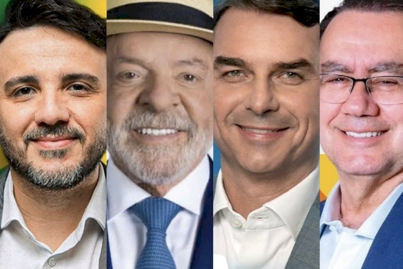 Ranking: diferença entre Flávio Bolsonaro e Lula em MS é de 10 pontos