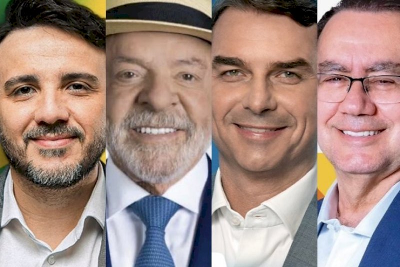 Ranking: diferença entre Flávio Bolsonaro e Lula em MS é de 10 pontos