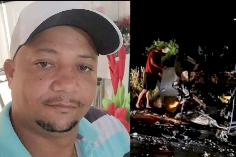 Batida entre carro e caminhonete mata motorista em Aparecida do Taboado