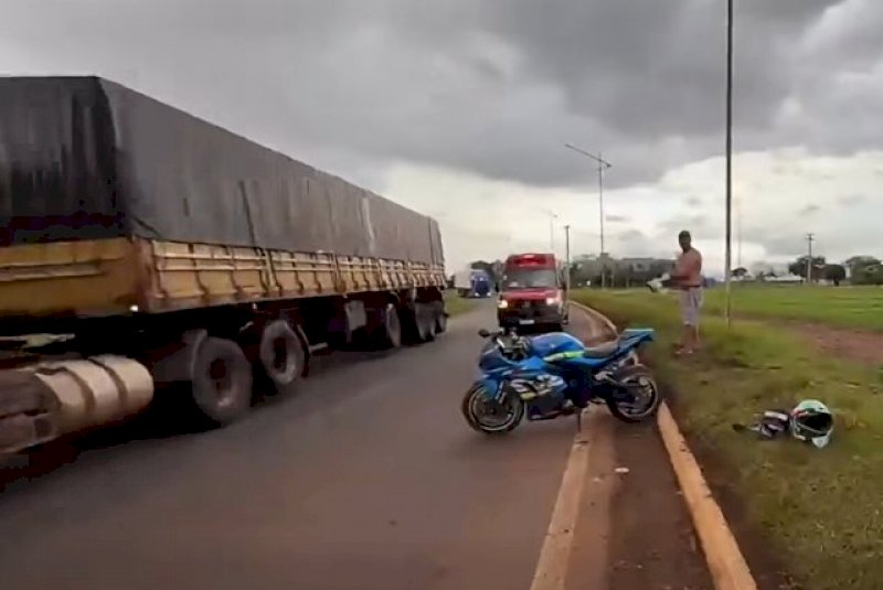 Empres&aacute;rio morre ao perder controle de motocicleta em trevo da BR-163