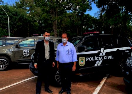 Itaporã recebe nova viatura para Polícia Civil via Governo do Estado