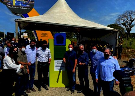 Gerson Claro participa da entrega da obra na MS-223 em Costa Rica
