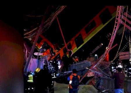 Viaduto desaba com vagões de metrô na Cidade do México; pelo menos 23 morreram (Vídeo)