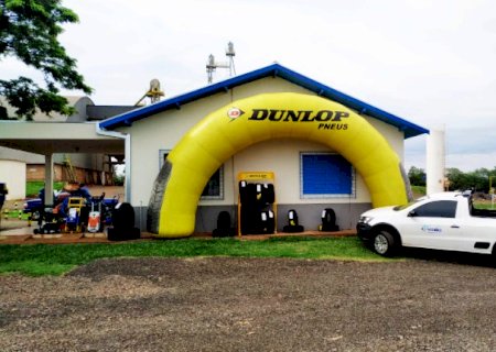 Corra aproveitar a promoção de pneus Dunlop na unidade C.Vale de Itaporã