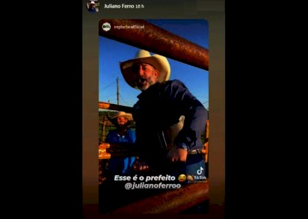 Prefeito desafia oposição a arrecadar R$ 10 mil para asilo: 'se passar, vou montar no touro bravo'