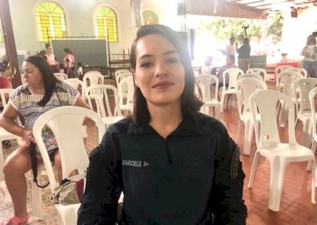 Cabo Marciele não se intimidou e atualmente se destaca na PM de Maracaju
