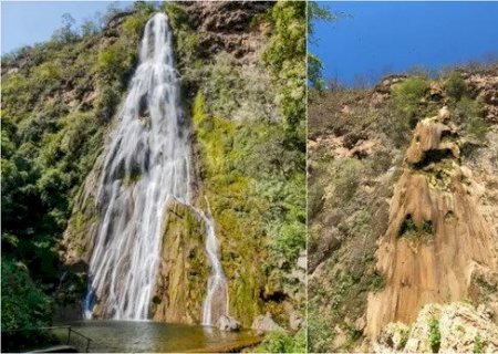 Boca da Onça: maior cachoeira de MS está completamente seca; entenda o motivo
