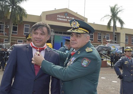 Presidente do Sindicato Rural de Dourados recebe comenda da Polícia Militar