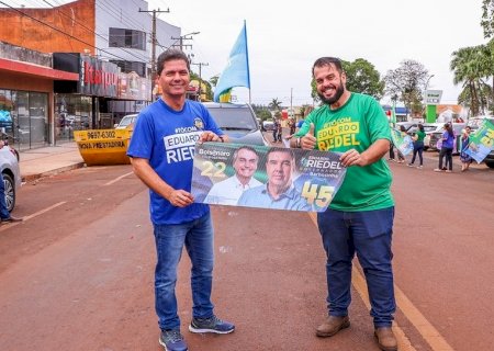 Em Maracaju, Marcos Calderan e Robert Ziemann reafirmam apoio a Riedel e Bolsonaro
