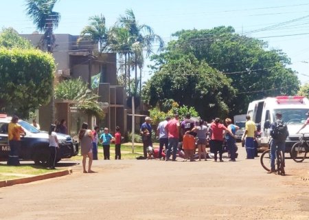 Motociclista fica ferido após acidente de trânsito em Itaporã