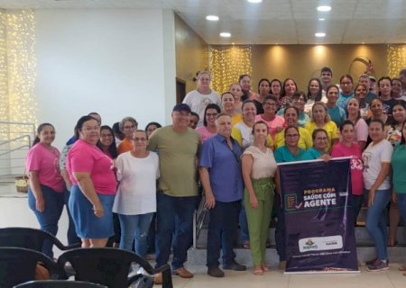 Agentes de Saúde e Endemias de Itaporã participam do programa Saúde com a Gente