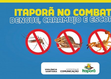 Prefeitura de Itaporã inicia campanha de combate a Dengue, Caramujo africano e Escorpião
