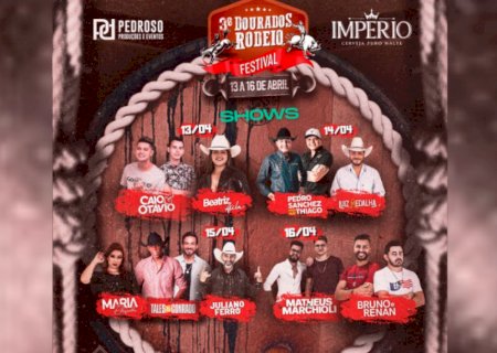 Faltam 10 dias para a terceira edição do Dourados Rodeio Festival