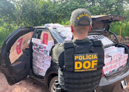 Veículo carregado com cigarros ilegais é apreendido pelo DOF em Maracaju