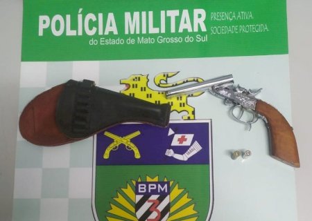 Polícia Militar prende homem por disparos e porte ilegal de arma de fogo em Douradina