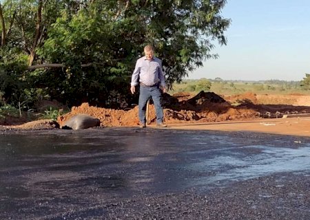 Em Jateí, Prefeitura trabalha para que cidade tenha 100% de suas ruas asfaltadas