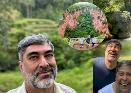 Zeca Camargo conhece buraco famoso de Mato Grosso do Sul com ex-global