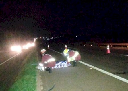 Ciclista morre atropelado por carro na BR-163 em Dourados 