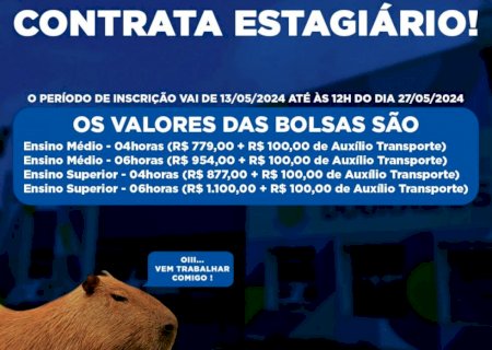 Inscrições de processo seletivo para estagiários seguem abertas em Dourados