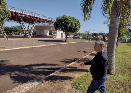 Parque de eventos de Jateí começa ser preparado para a Festa da Fogueira