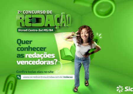 Sicredi Centro-Sul MS/BA divulga vencedores do Concurso de Redação