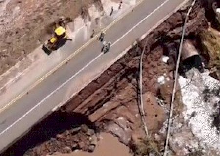 Veja rastro de destruição deixado na BR-163 após rompimento de barragem