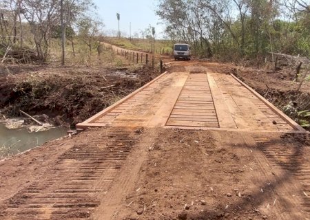 Com investimento de 1,4 milhão, Prefeitura de Sidrolândia inicia construção de pontes de concreto