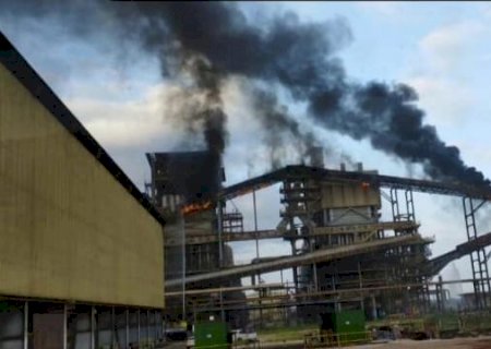 Incêndio em usina em Caarapó