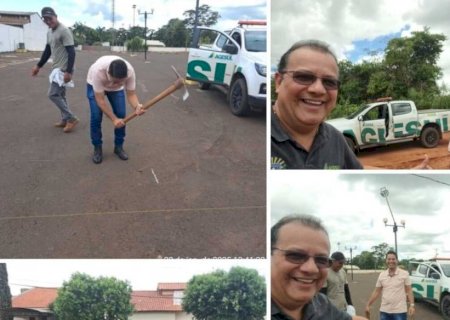 Prefeito coloca a 'mão na massa' dando início em obra e percorre linhas da zona rural em Vicentina