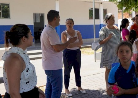 Prefeito de Vicentina vai à escola e reafirma que prioridade com a Educação é lição diária da nova gestão