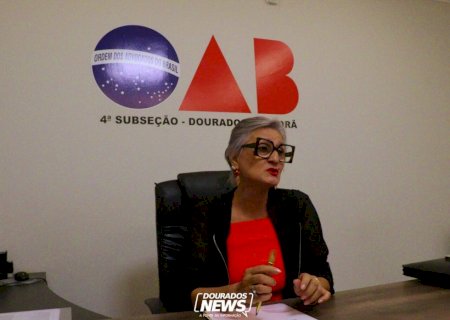 Edna Bonelli assume hoje presidência da 4ª Subseção da OAB em Dourados
