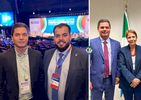 Em busca de recursos para Maracaju, prefeito Marcos e vereador Robert cumprem agenda em Brasília