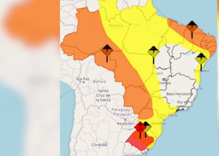País está sob alerta de perigo para chuvas nesta terça (11), diz Inmet