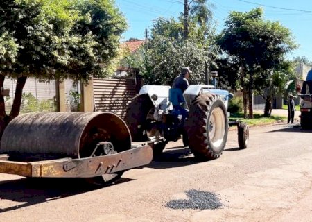 A Prefeitura de Itaporã intensifica serviços de Tapa-Buraco para melhorar a mobilidade urbana