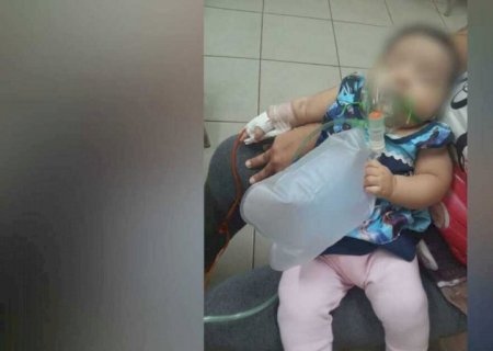 Com pneumonia grave, bebê aguarda por vaga em hospital de Campo Grande