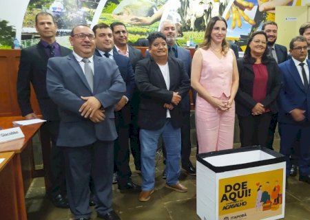 Primeira dama de Itaporã Gabi Carbonaro lança oficialmente campanha do agasalho em Itaporã
