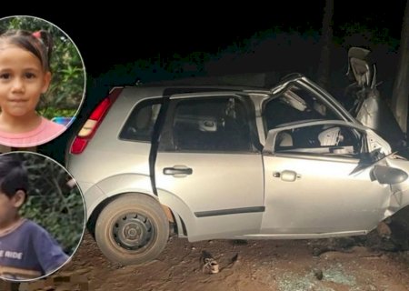 Identificadas crianças que morreram em colisão com árvore