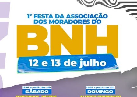 Itaporã: 1ª Festa da Associação dos Moradores do BNH promete dois dias de celebração e união comunitária