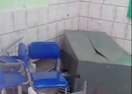 Itaporã – Vídeo: Surto em sala de aula no distrito de Piraporã termina com intervenção policial e atendimento médico
