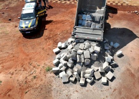 Itaporã era destino de caminhão com 6 toneladas de maconha camufladas em brita