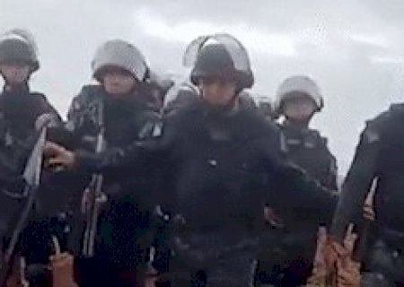 Caarapó: For&ccedil;a Nacional retira &agrave; for&ccedil;a ind&iacute;genas que protestavam contra agrot&oacute;xicos
