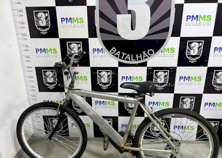 3º BPM prende homem por furto de bicicleta no Centro de Dourados.