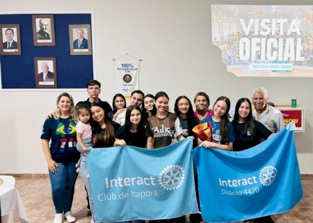 Visita da Representante Distrital do Interact ao Interact Club de Itaporã fortalece laços e inspira jovens líderes
