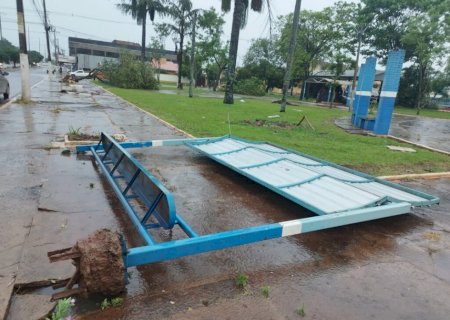 Novo temporal atinge Amambai na manhã desta quarta-feira