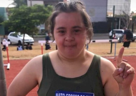 Adriana Fifia, estrela down de VICENTINA, participa das olimpíadas das APAEs em Brasília